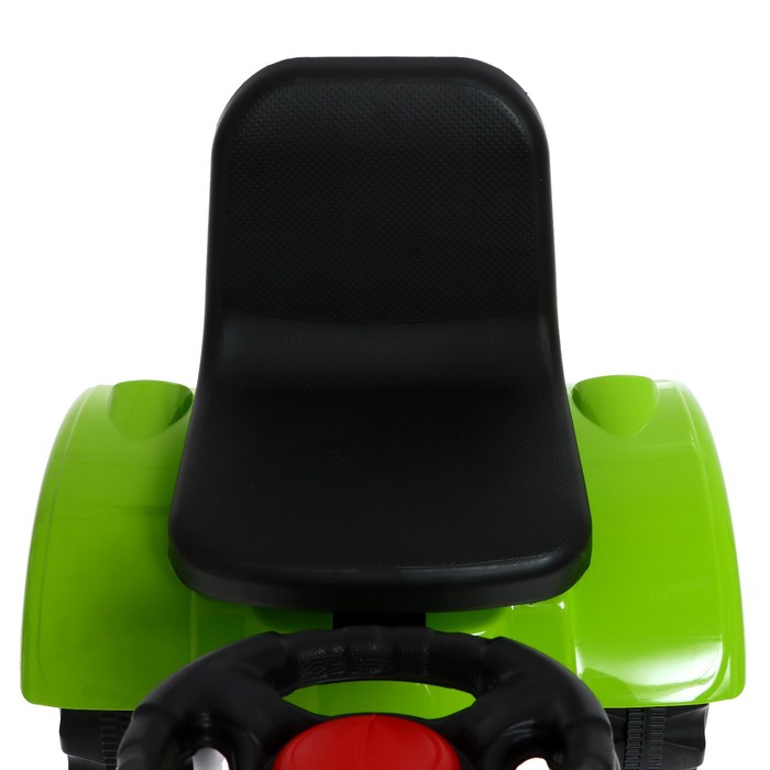 Трактор на педалях, с прицепом, цвет зелёный