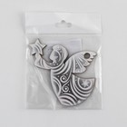 Ёлочная игрушка новогодняя деревянная «Ангел», 9,4 х 7,1 см - Фото 4