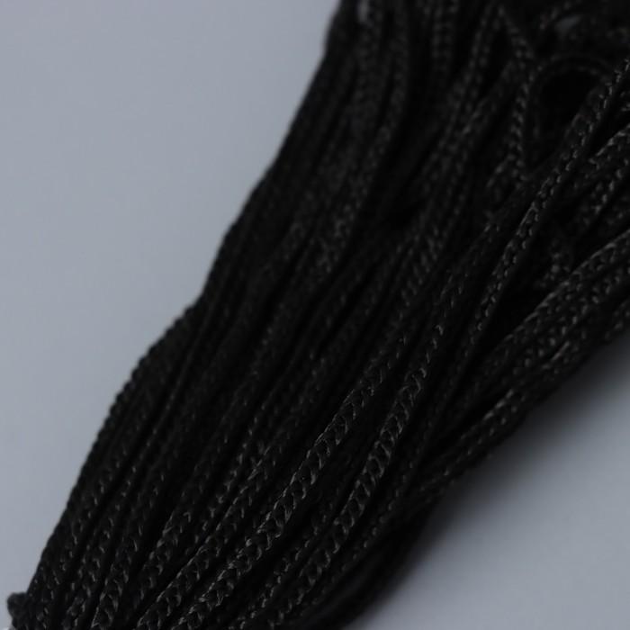 Шнур бытовой «Помощница», d=3 мм, 20 м, цвет чёрный
