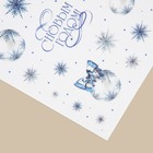 Наклейка со светящимся слоем «Зимние украшения», снежинки, 10.5 × 14.8 см - Фото 2