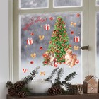 Виниловые наклейки на окна «Новый год», многоразовые, 20 × 34,5 см - Фото 3