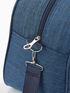 Сумка дорожная на молнии, наружный карман, длинный ремень, цвет синий - фото 35383102