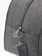 Сумка дорожная на молнии, наружный карман, длинный ремень, цвет серый - фото 35383103