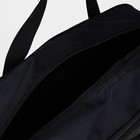 Сумка дорожная на молнии, 2 наружных кармана, длинный ремень, цвет чёрный/хаки - Фото 3