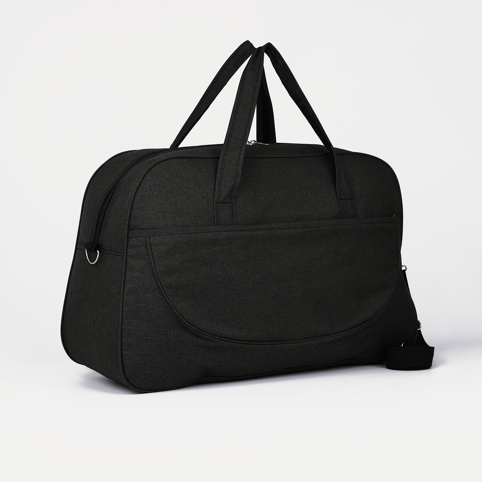 Сумка дорожная на молнии, наружный карман, длинный ремень, цвет хаки ...