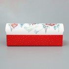 Коробка под кекс «С Новым годом», акварель, 9 х 9 х 24.5 см (комплект 5 шт) - фото 22920771