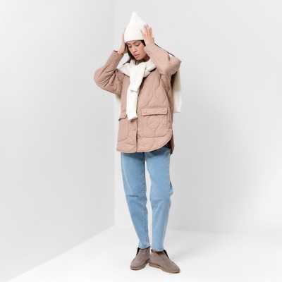 Куртка стеганая MIST р.44, бежевый