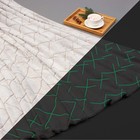 Плед светящийся в темноте «Этель. Ромбы», 150×200 см, корал-флис, серый - Фото 1