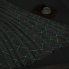 Плед светящийся в темноте «Этель. Ромбы», 150×200 см, корал-флис, серый - Фото 2