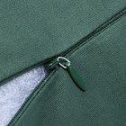 Подушка Этель, 45х45+1 см, тёмно-зелёный, 100% хлопок - Фото 6