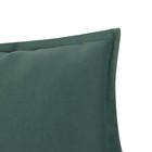 Подушка Этель, 45х45+1 см, тёмно-зелёный, 100% хлопок - Фото 5