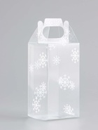 Коробка подарочная новогодняя складная ПВХ «Праздничное настроение» 4×4×8 см - Фото 3