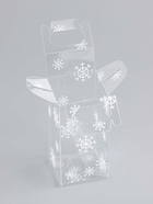 Коробка подарочная новогодняя складная ПВХ «Праздничное настроение» 4×4×8 см - Фото 4