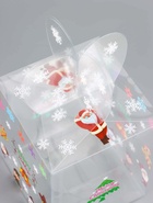 Коробка подарочная новогодняя складная ПВХ «Веселый Дед Мороз» 12×12×15 см - Фото 3