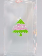 Коробка подарочная новогодняя складная ПВХ «Веселый Дед Мороз» 6×6×10 см - Фото 2