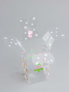 Коробка подарочная новогодняя складная ПВХ «Веселый Дед Мороз» 6×6×10 см - Фото 6