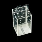 Складная прозрачная коробка из PVC, для упаковки подарков, «Сердце», 6×6×10 см - Фото 2