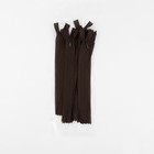 Молния потайная, №3, неразъёмная, потайная, замок автомат, 18 см, цвет коричневый, цена за 1 штуку - Фото 3