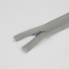 Молния потайная, №3, неразъёмная, потайная, замок автомат, 18 см, светло-серая - Фото 2