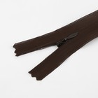 Молния потайная, №3, неразъёмная, потайная, замок автомат, 20 см, цвет коричневый, цена за 1 штуку - Фото 2