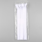 Молния потайная, №3, неразъёмная, потайная, замок автомат, 25 см, цвет белый, цена за 1 штуку - Фото 3