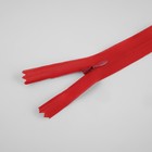 Молния потайная, №3, неразъёмная, потайная, замок автомат, 25 см, цвет красный, цена за 1 штуку - Фото 2