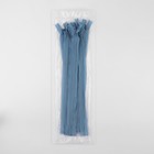 Молния потайная, №3, неразъёмная, потайная, замок автомат, 30 см, цвет голубой, цена за 1 штуку - Фото 3