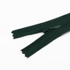 Молния потайная, №3, неразъёмная, потайная, замок автомат, 40 см, цвет изумрудный, цена за 1 штуку - Фото 2