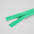 Молния потайная, №3, неразъёмная, потайная, замок автомат, 40 см, цвет зелёный, цена за 1 штуку - Фото 2