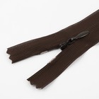Молния потайная, №3, неразъёмная, потайная, замок автомат, 50 см, цвет коричневый, цена за 1 штуку - Фото 2