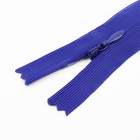 Молния потайная, №3, неразъёмная, потайная, замок автомат, 60 см, цвет электрик, цена за 1 штуку - Фото 2