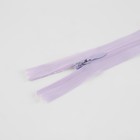 Молния потайная, №3, неразъёмная, потайная, замок автомат, 60 см, цвет сиреневый, цена за 1 штуку - Фото 2