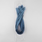 Молния потайная, №3, неразъёмная, потайная, замок автомат, 60 см, цвет голубой - Фото 3