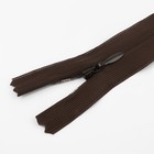 Молния потайная, №3, неразъёмная, потайная, замок автомат, 60 см, цвет коричневый, цена за 1 штуку - Фото 2