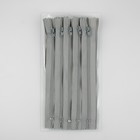 Молния «Спираль», №3, неразъёмная, замок автомат, 18 см, цвет светло-серый, цена за 1 штуку - Фото 3