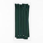 Молния «Спираль», №3, неразъёмная, замок автомат, 18 см, цвет изумрудный, цена за 1 штуку - Фото 3