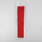 Молния «Спираль», №3, неразъёмная, замок автомат, 30 см, цвет красный, цена за 1 штуку - Фото 3