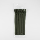 Молния «Спираль», №4, неразъёмная, брючная, замок автомат, 20 см, цвет хаки, цена за 1 штуку - Фото 3