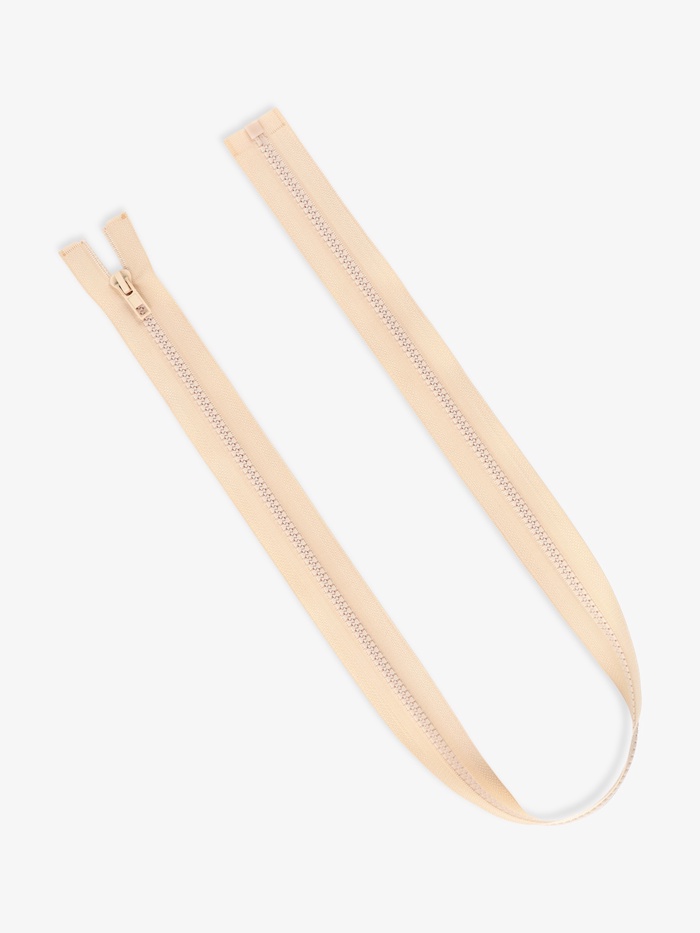 Молния «Трактор», №5, разъёмная, замок автомат, 80 см, светло-бежевая - Фото 1