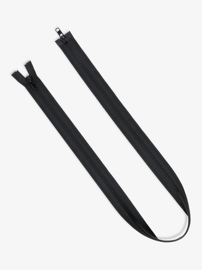 Молния «Трактор», №8, разъёмная, 2 замка, замки автомат, 110 см, чёрная - Фото 1