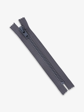 Молния «Трактор», №8, неразъёмная, замок автомат, 18 см, тёмно-серая