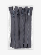 Молния «Трактор», №8, неразъёмная, замок автомат, 18 см, тёмно-серая - Фото 4