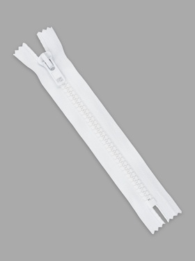 Молния «Трактор», №8, неразъёмная, замок автомат, 18 см, белая (комплект 10 шт)