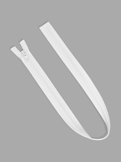 Молния «Трактор», №8, разъёмная, замок автомат, 80 см, белая