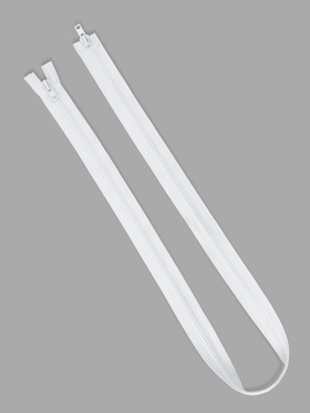 Молния «Трактор», №8, разъёмная, 2 замка, замки автомат, 120 см, белая (комплект 10 шт)