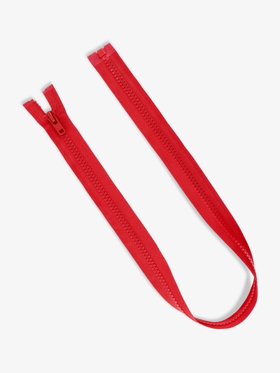 Молния «Трактор», №8, разъёмная, замок автомат, 80 см, красная