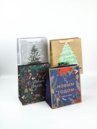 Набор новогодних пакетов «Еловый лес» - фото 809317742