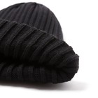 Шапка женская MINAKU "Трюфель" цвет черный, размер 54-56 - Фото 4