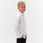 Рубашка для мальчика MINAKU: School Collection, цвет белый, рост 128 см - Фото 3