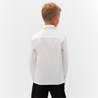 Рубашка для мальчика MINAKU: School Collection, цвет белый, рост 128 см - Фото 4